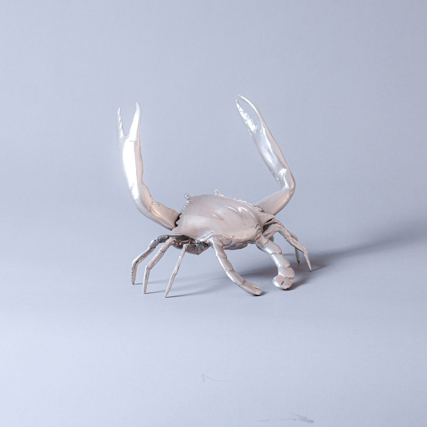 Crab In Color Bronze Sculpture