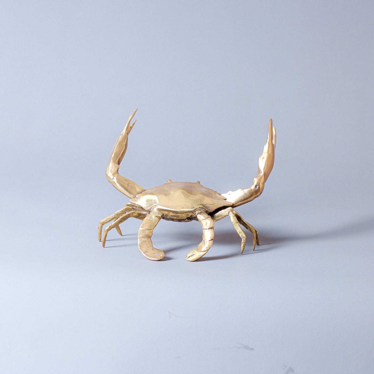 Crab In Color Bronze Sculpture